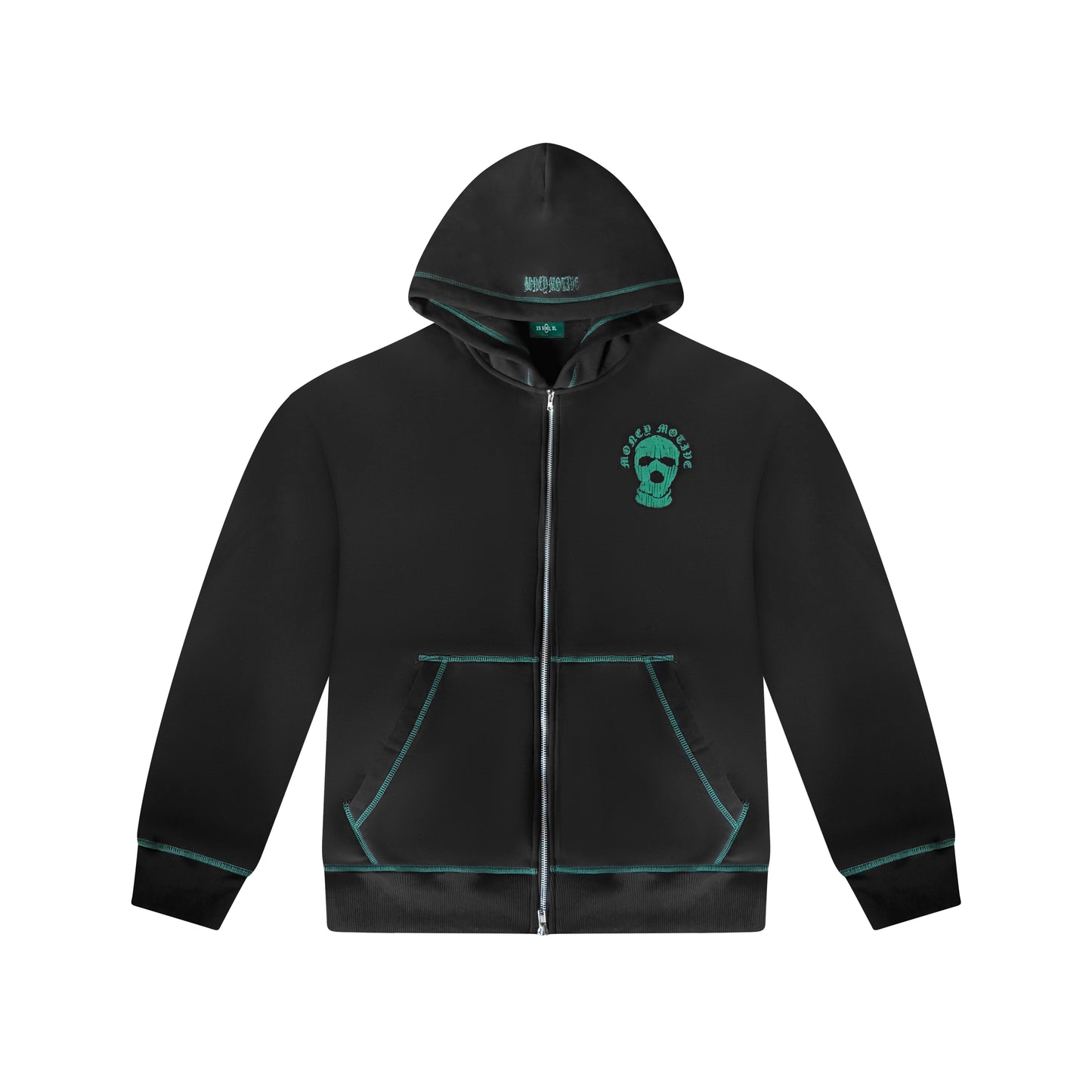 GREEN/ BLACK ZIPPA