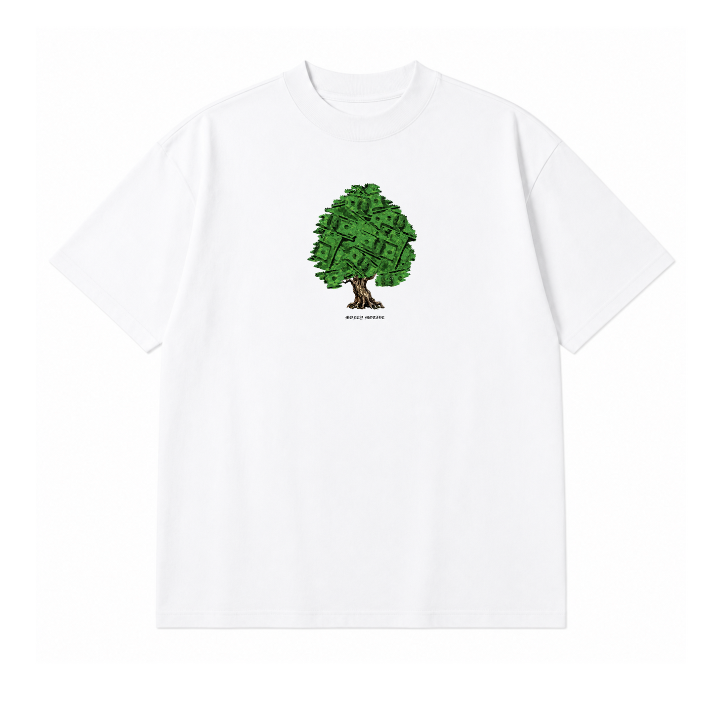 WHITE MONEY TREE TEE
