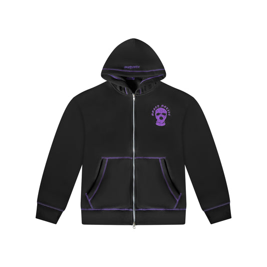 PURPLE/ BLACK ZIPPA