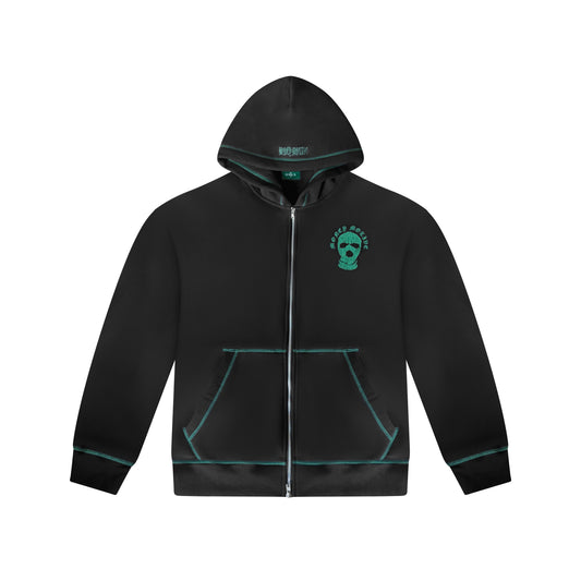 GREEN/ BLACK ZIPPA