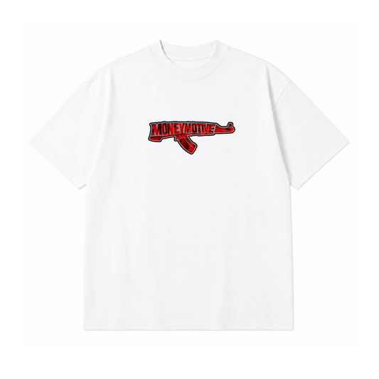 WHITE AK47 TEE