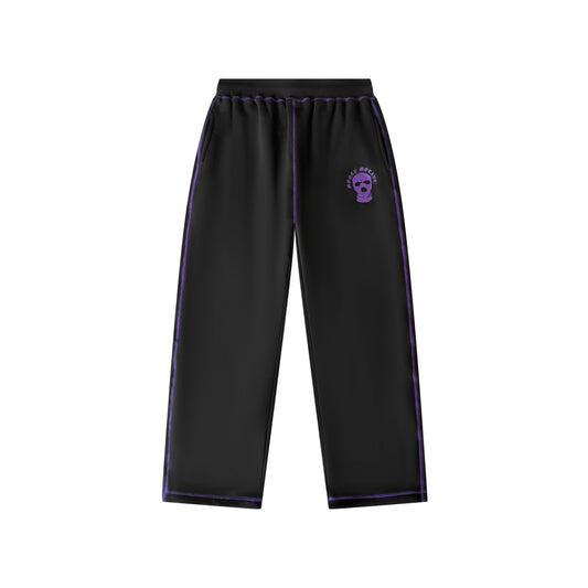 PURPLE/ BLACK SWEATPANTS