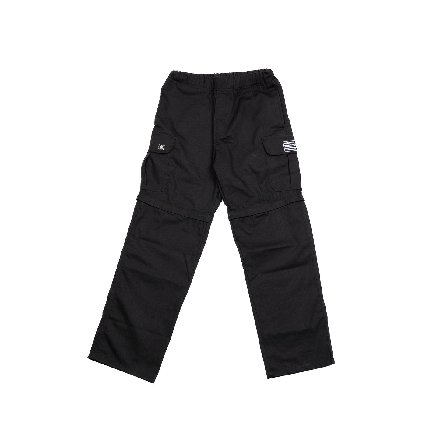 2in1 BLACK CARGO PANTS